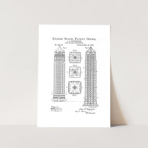 Iron Building Patent Art Print
