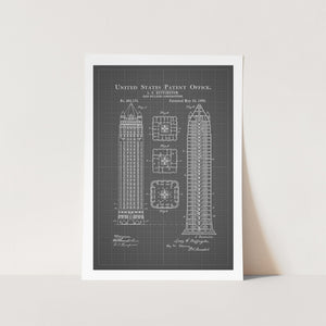 Iron Building Patent Art Print