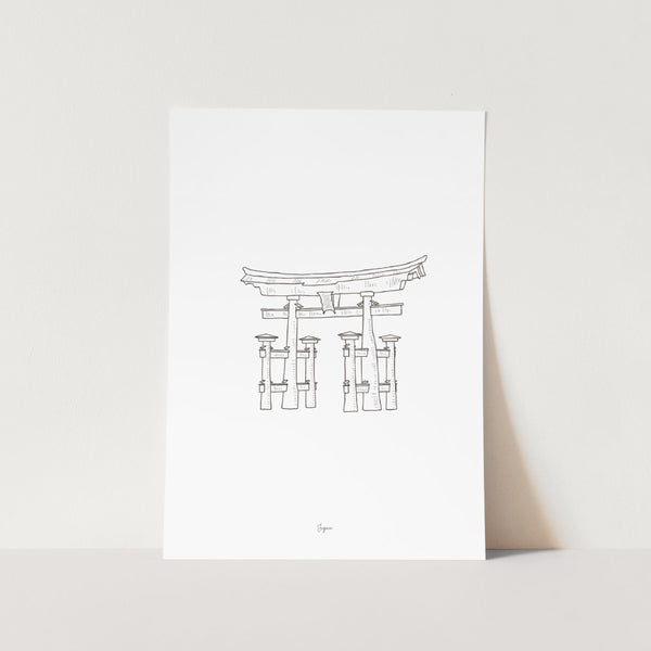 Japan Monument Landmark Travel Art Print