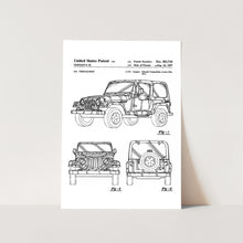 Load image into Gallery viewer, Jeep Wrangler Patent Art Print