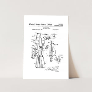 Kitchen Hand Mixer Patent Art Print