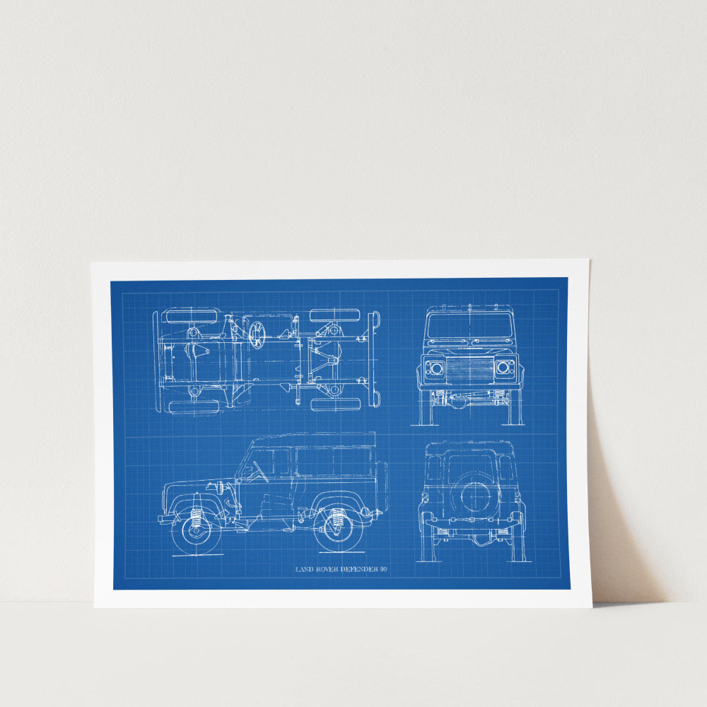Land Rover Defender Patent Print