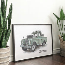 Load image into Gallery viewer, Land Rover Series 3 Car Art Print