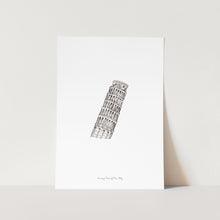 Load image into Gallery viewer, Leaning Tower of Pisa Italy Landmark Travel Art Print