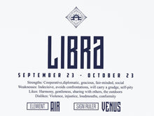 Load image into Gallery viewer, Libra Star Sign Art Print