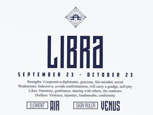 Libra Star Sign Art Print