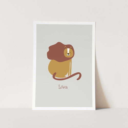 Lion the King of the Jungle Art Print