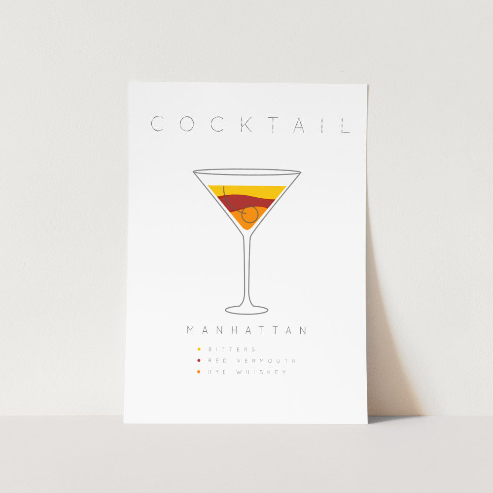 Manhattan Cocktail Art Print