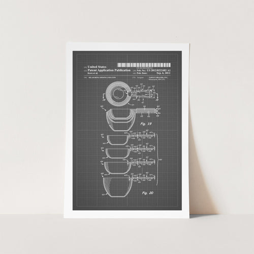 Measuring Cups Patent Art Print