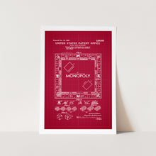 Load image into Gallery viewer, Monopoly Game Patent Art Print