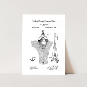 Nautical Buoy Patent Art Print