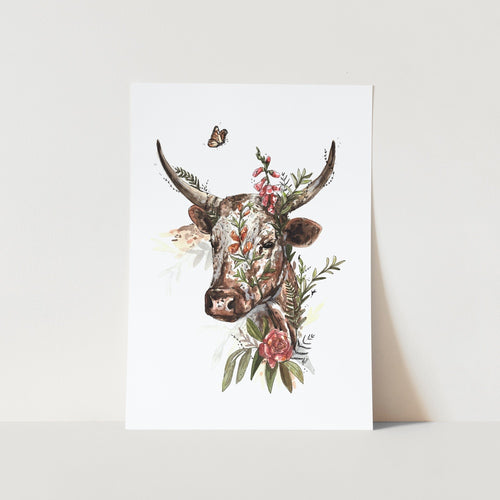 Nguni Blooming by Mareli Art Print