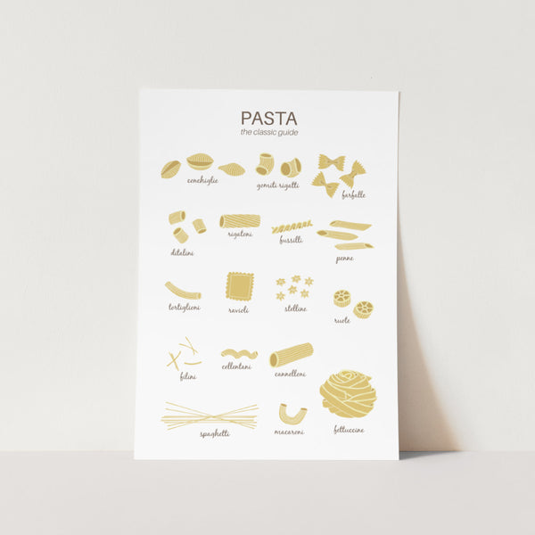 Pasta The Classic Guide Art Print