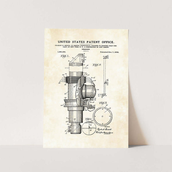 1920 Periscope Patent Art Print
