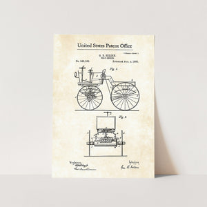 Road Engine Patent Art Print