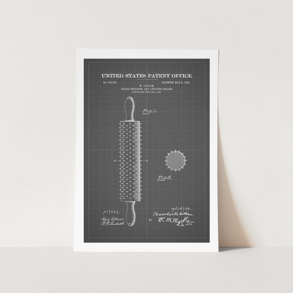 Rolling Pin Patent Art Print