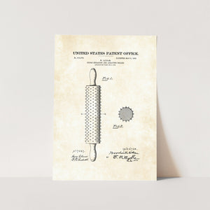 Rolling Pin Patent Art Print