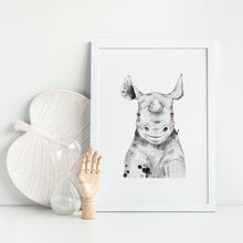 Load image into Gallery viewer, Safari Baby Rhino Art Print