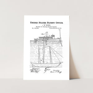 Salvage Ship Patent Art Print