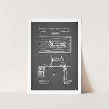 Load image into Gallery viewer, Sewing Machine Table Patent Art Print