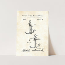 Load image into Gallery viewer, Ships Anchor Patent Art Print