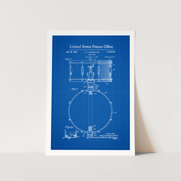Snare Drum Patent Art Print