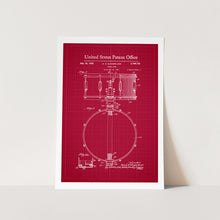 Load image into Gallery viewer, Snare Drum Patent Art Print