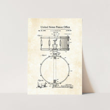Load image into Gallery viewer, Snare Drum Patent Art Print