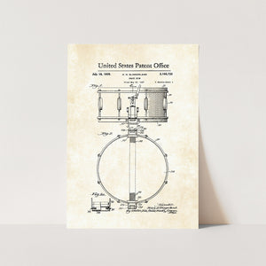 Snare Drum Patent Art Print