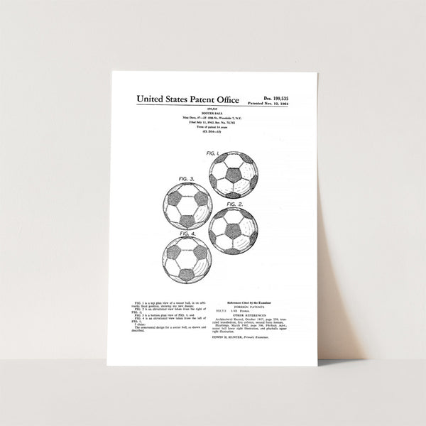 Soccer Ball Patent Art Print