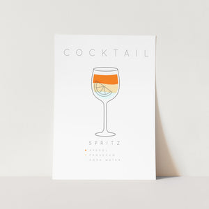 Spritz Cocktail Art Print