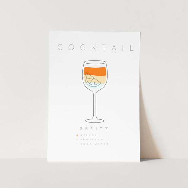 Spritz Cocktail Art Print