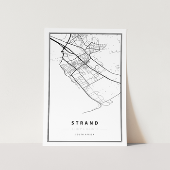 Strand Map Art Print