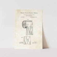 Load image into Gallery viewer, Toilet Paper Roll Patent Art Print