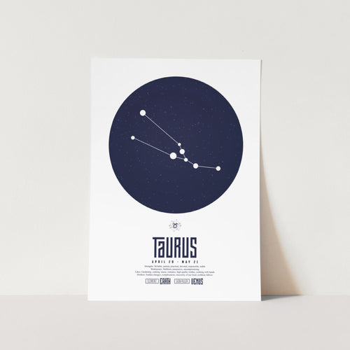 Taurus Star Sign Art Print