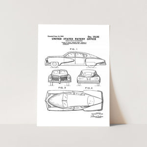 Tucker Automobile Patent Art Print