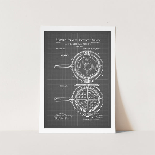 Waffle Iron Patent Art Print