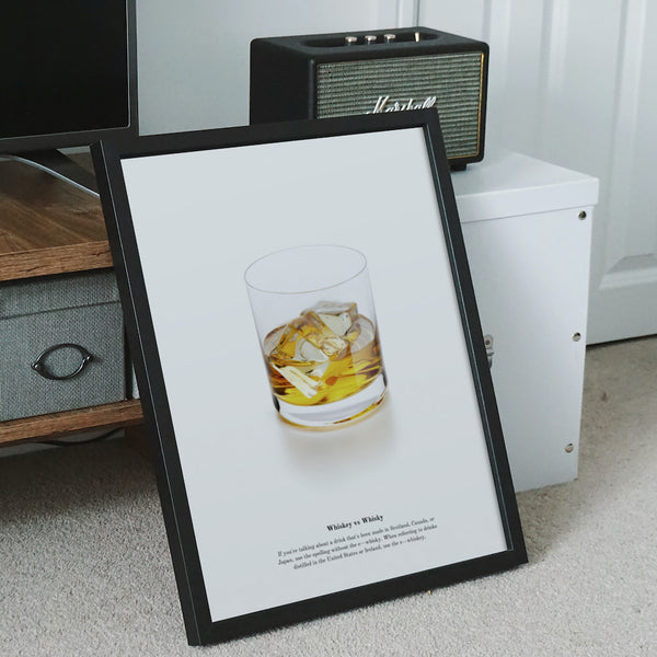Whiskey vs Whisky Art Print