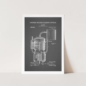 Whisky Still Patent Art Print