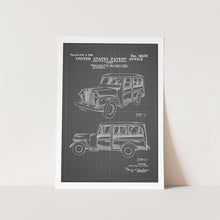 Load image into Gallery viewer, Willys Jeep Station Wagon Patent Art Print