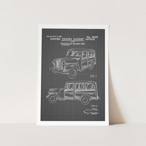 Willys Jeep Station Wagon Patent Art Print