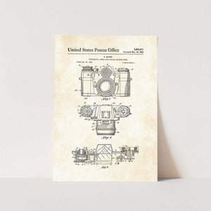 Camera Patent Art Print