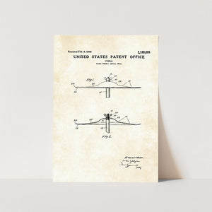 Zildjian Cymbal Patent Art Print